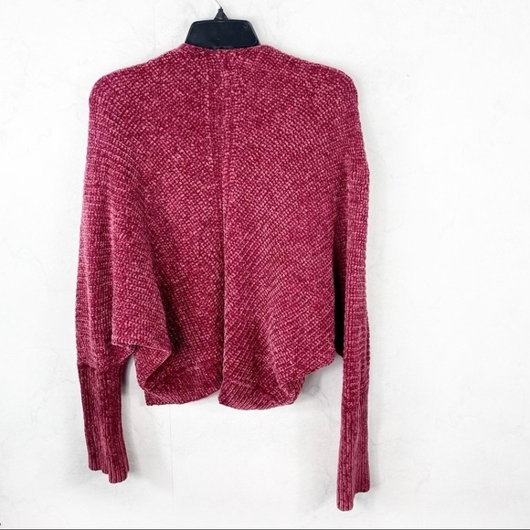 [Derek Heart] Red Soft Knit Cardigan - Picture 2 of 2